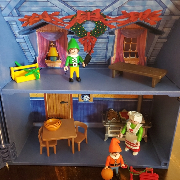 Vintage Playmobil Christmas House Toy Set 5755